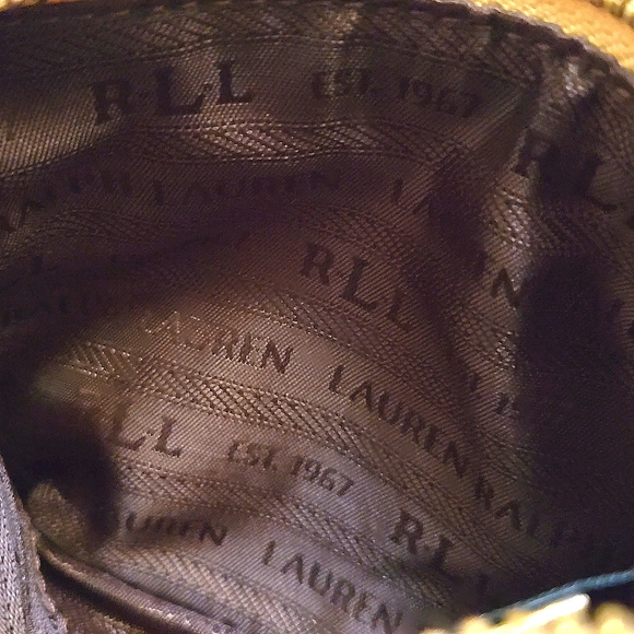 Lauren by Ralph Lauren Gold & Animal Print Wristlet - Picture 9 of 13